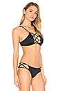 view 2 of 4 Hapa Bikini Top in Black