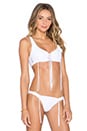view 2 of 4 HAUT DE MAILLOT DE BAIN CROPPED HAVANA in White