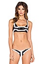 view 1 of 4 Koh Samui Macrame Bikini Top in Black & White