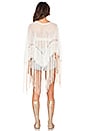 view 3 of 3 Hudson Fringe Poncho in Ivory