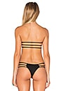 view 3 of 4 HAUT DE MAILLOT DE BAIN FORME BANDEAU MOTO in Black