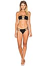 view 4 of 4 HAUT DE MAILLOT DE BAIN FORME BANDEAU MOTO in Black