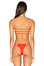 view 3 of 4 Moto Bandeau Top in Chili Pepper