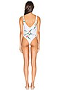 view 3 of 3 Rainey Lace Up One Piece in Lush Lily