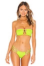 view 1 of 5 X REVOLVE Moto Solid Ruched String Bandeau in Neon Green