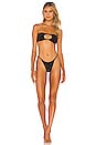 view 4 of 4 Bass Bandeau Bikini Top in Black
