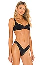 view 2 of 4 Midori Underwire Bikini Top in Black
