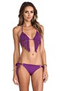 view 1 of 4 Haut de maillot de bain Cat Fringe à franges in Grape