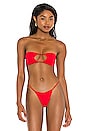 view 1 of 4 Bass Bandeau Bikini Top in Red