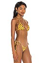 view 2 of 4 Tom Printed Triangle Bikini Top in Sinar