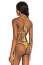 view 3 of 4 Tom Printed Triangle Bikini Top in Sinar