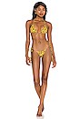 view 4 of 4 Tom Printed Triangle Bikini Top in Sinar
