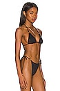 view 2 of 4 Cherie Triangle Bikini top in Black