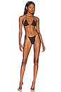 view 4 of 4 Cherie Triangle Bikini top in Black