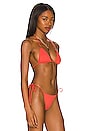 view 2 of 4 Cherie Triangle Bikini top in Coral