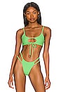 view 1 of 4 Jana Keyhole Bikini top in Tonic