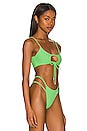 view 2 of 4 Jana Keyhole Bikini top in Tonic