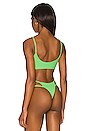 view 3 of 4 Jana Keyhole Bikini top in Tonic