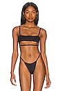 view 1 of 4 Leann Cut Out Bikini Top in Black