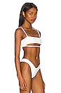 view 2 of 4 Leann Cut Out Bikini Top in White