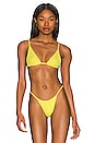 view 1 of 4 Noa Triangle Bikini Top in Citrus