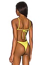 view 3 of 4 Noa Triangle Bikini Top in Citrus