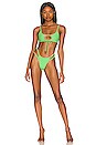view 4 of 4 Tiara Double String Bikini Bottom in Tonic