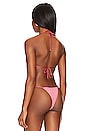 view 3 of 4 Candy Triangle Bikini Top in Rouge