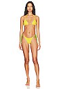 view 5 of 5 Heartbeat Reversible Bikini Bottom in Sunshine Viper