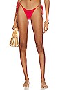 view 1 of 4 Alesandra Side Tie Bikini Bottom in Hibiscus