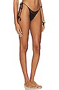 view 2 of 4 Jenie Side Tie Bikini Bottom in Black