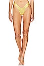 view 1 of 4 Samui Skimpy Solid Macrame Bikini Bottom in Goldie