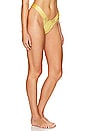 view 2 of 4 Samui Skimpy Solid Macrame Bikini Bottom in Goldie