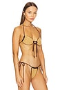 view 2 of 4 Samira Halter Bandeau Bikini Top in Biscotti