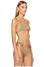 view 3 of 5 Jada Triangle Ties Top in Olive