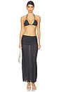 view 4 of 4 Bongo Triangle Halter Bikini Top in Domino