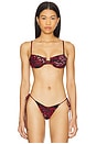 view 1 of 4 Tutti Printed Underwire Bikini Top in Asher & Red