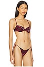 view 2 of 4 Tutti Printed Underwire Bikini Top in Asher & Red