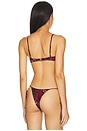view 3 of 4 Tutti Printed Underwire Bikini Top in Asher & Red