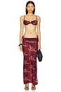 view 4 of 4 Tutti Printed Underwire Bikini Top in Asher & Red