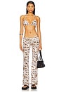 view 4 of 5 Valor Printed Whipstitch Bikini Top in Cowgirl