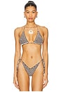 Shilo Two-Color Triangle Bikini Top