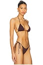 view 2 of 4 Loretta Printed Triangle Bikini Top in Modica