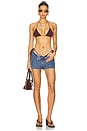 view 4 of 4 Loretta Printed Triangle Bikini Top in Modica