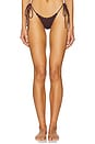 view 1 of 4 Reba Skimpy Solid Studded Side Ties Bikini Bottom in Modica
