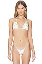 view 1 of 4 Bongo Triangle Bikini Top in Bebe White