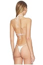 view 3 of 4 Bongo Triangle Bikini Top in Bebe White