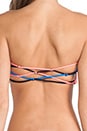 view 3 of 4 Patron Fringe Bandeau in Black & Blue & Coral