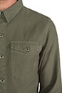 view 5 of 6 Last Exit II Button Down in Surplus Green