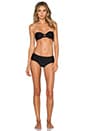 view 4 of 4 Boyleg Bikini Bottom in Black